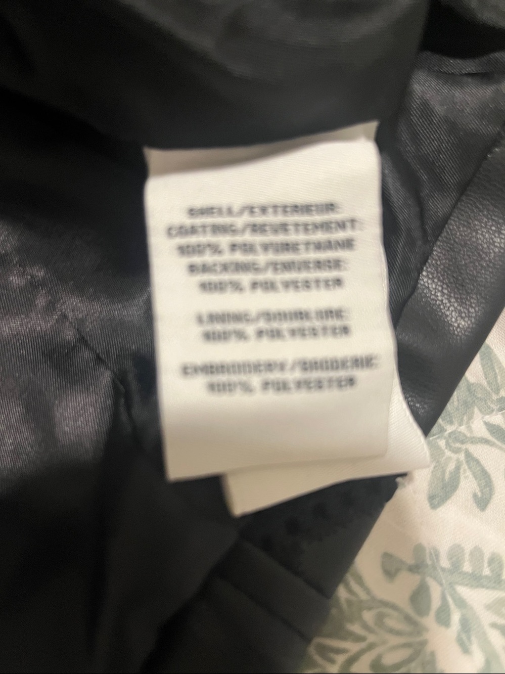 New bagatelle Black Patterned Leather Jacket with Gold Buttons size L - Picture 15 of 15